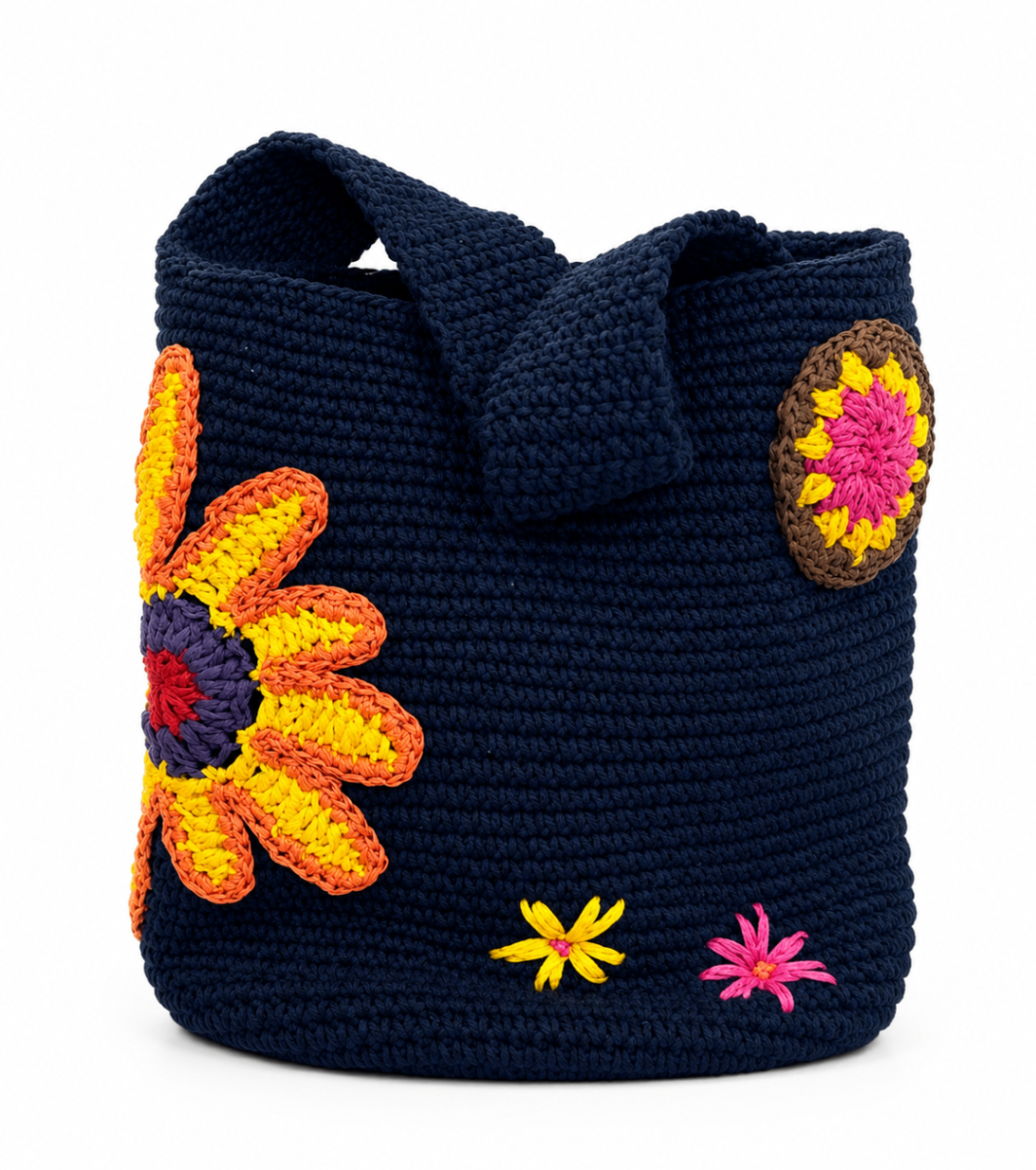 Midnight Crochet Tote